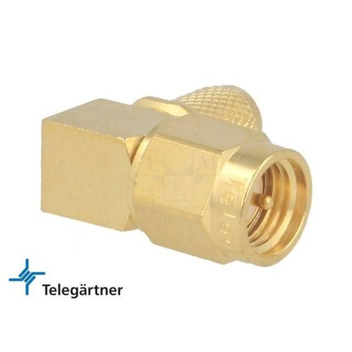 Telegartner SMA dugó 90° krimp csatlakozó H-155 J01150A0521