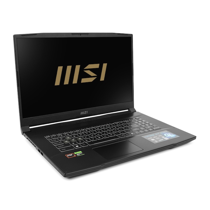 Gaming laptop MSI Katana A17 AI B8VE-1012XP Processzor AMD Ryzen™ 7 8845HS 16M gyorsítótár, akár 5.1 GHz 17.3" FHD 144Hz, 16GB DDR5, 1TB SSD, NVIDIA GeForce RTX 4050 @6GB, DLSS 3.0, Fekete