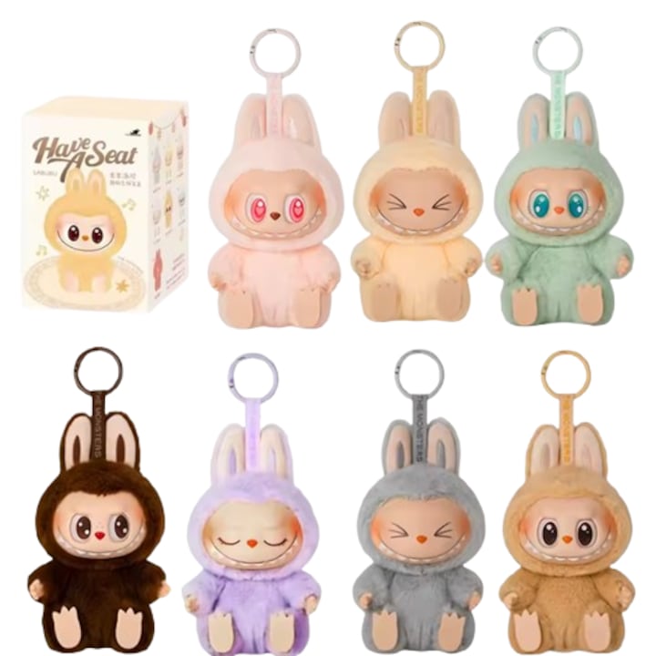 Плюшена играчка Pop Mart Labubu Monsters с Jesuit VICTINY® 15 см, 1 кукла от 7 произволни продукта