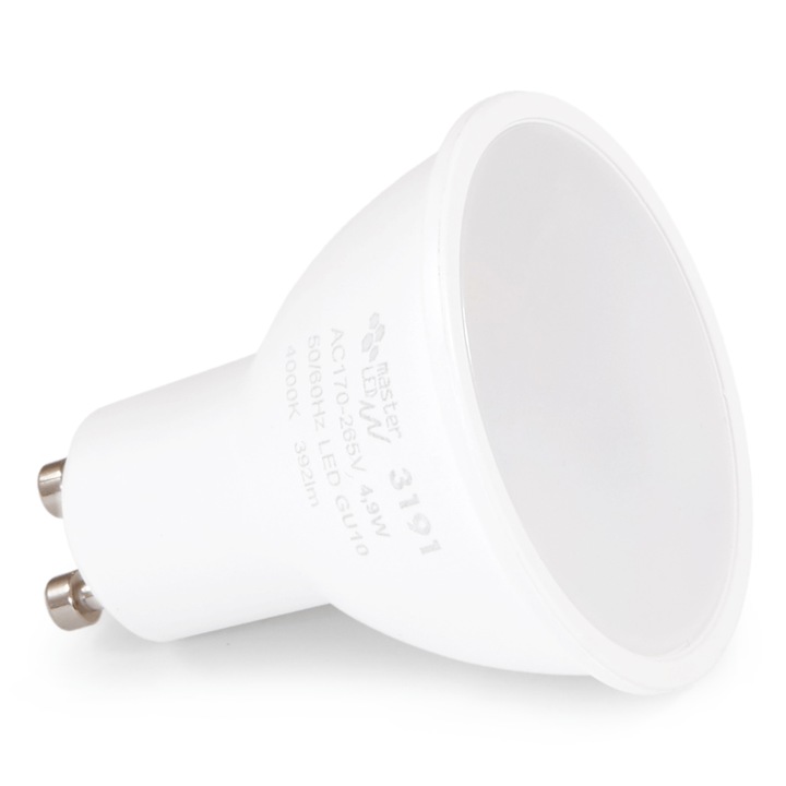 LED крушка GU10 4.9W 230V, Топло бяла (2700K)