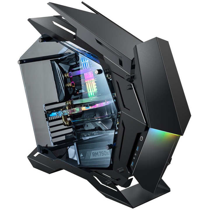 Carcasa computer, Jonsbo MOD3 Big-Tower, full tower, sticlă securizată, negru