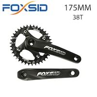 FOXSID XT, Manivela cu orificiu patrat pentru bicicleta de munte MTB, lungime 175MM, cu pinion 38T, negru