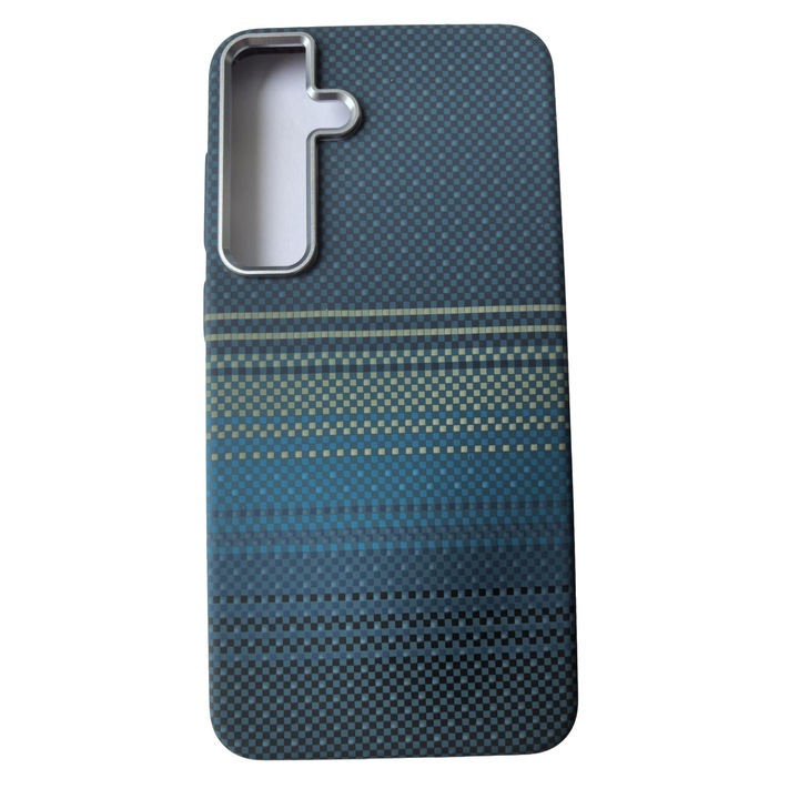 Калъф за телефон, Lucky, Поликарбонат/Композитен, За Samsung Galaxy S25 Plus, Син/Жълт