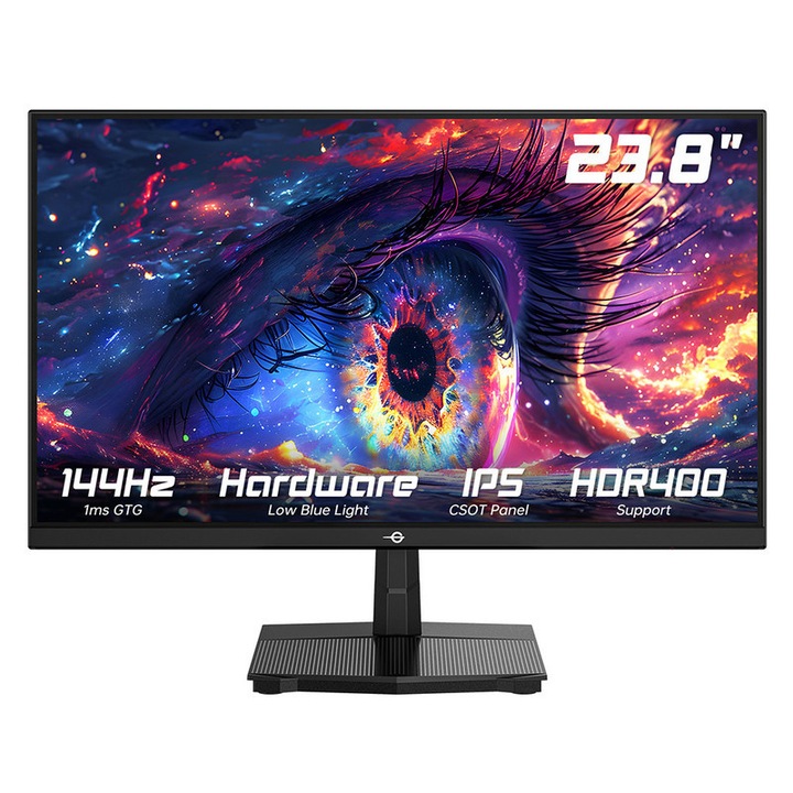 Офис монитор TITAN ARMY P2418C, FHD 1920x1080, 144Hz, HDR400, IPS, поддръжка за стенен монтаж