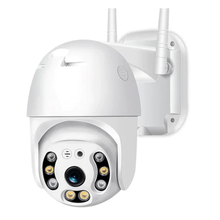 Ultra HD térfigyelő kamera, Yoosee, Kültéri / Beltéri, Felbontás 2560x1440P, UHD, 4MP, 8x Optikai Zoom, PTZ, WIFI, IP66, SD, Forgatás, Emberalak-érzékelés, Automatikus Követés