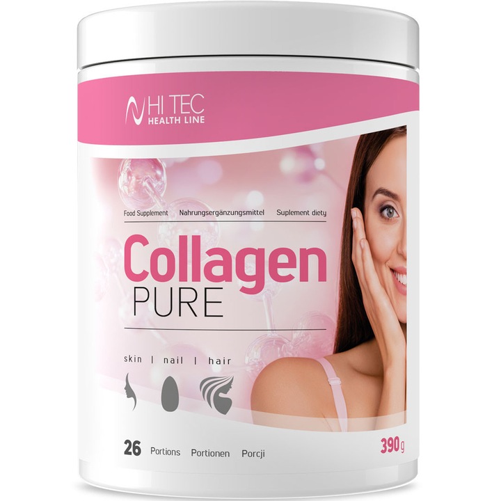 Colagen Hidrolizat pudra, Hi Tec Nutrition, 390g, Cocktail de Fructe