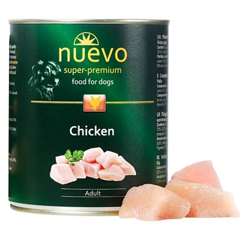 Hrana umeda pentru caini, Nuevo, Pasare, conserva 800 g Hrana umeda pentru caini, Nuevo, Pasare, conserva 800 g