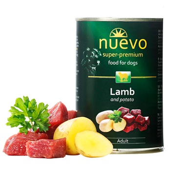 Hrana umeda pentru caini, Nuevo, Miel, conserva 400 g Hrana umeda pentru caini, Nuevo, Miel, conserva 400 g