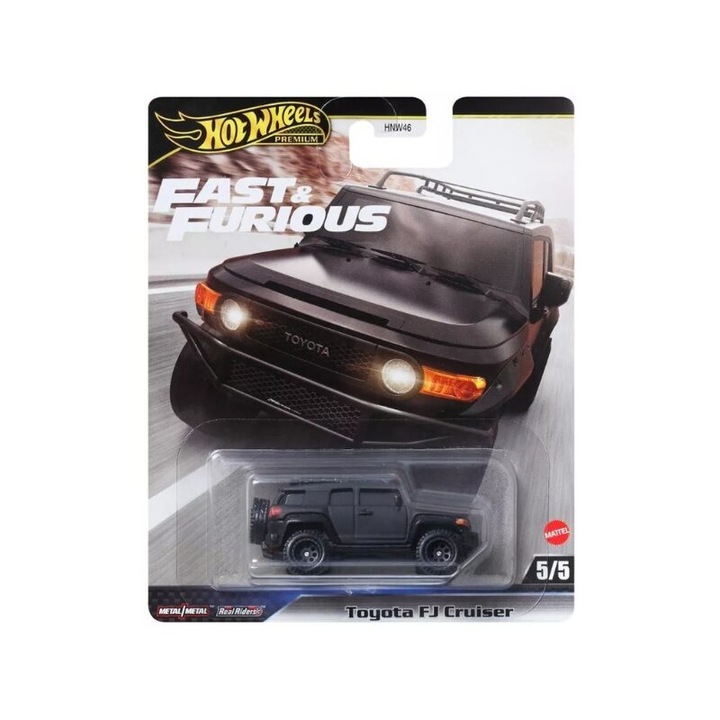 Mattel 5185740 Hot Wheels: Halálos Iramban Toyota FJ Cruiser Deluxe prémium kisautó 1/64 - Mattel