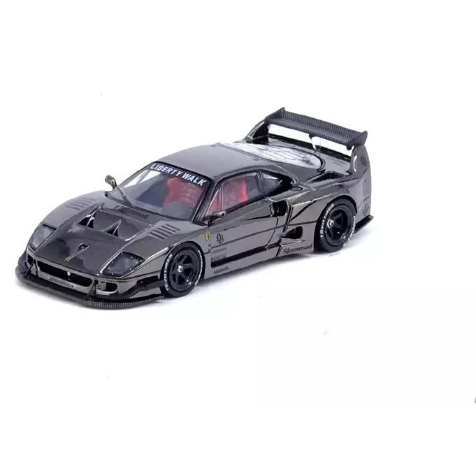 Macheta auto Ferrari Llbwk F40 Chrome Black 1:64 Inno64 - eMAG.ro