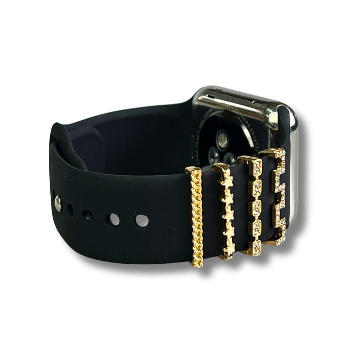 Apple Watch Ultra okosórához való charm, kompatibilis a 10, 9, 8, 7, 6, 5 modellekkel, méretek: 49mm, 46mm, 45mm, 44mm, 42mm, 41mm, 40mm, 38mm