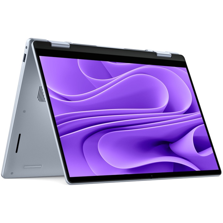 Лаптоп Dell 14 Plus 2-in-1 DB04250 с Intel Core Ultra 9 288V (3.3-5.1GHz, 12M), 32 GB, 1TB M.2 NVMe SSD, Intel Arc 140V, Windows 11 Pro, Светлосин