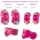 Set 6 Protectii Genunchiere Copii, BYONDSELF, Genunchiere, EVA, PP, Cotiere, Aparatori Incheieturi, Respirabile, Rosu, S