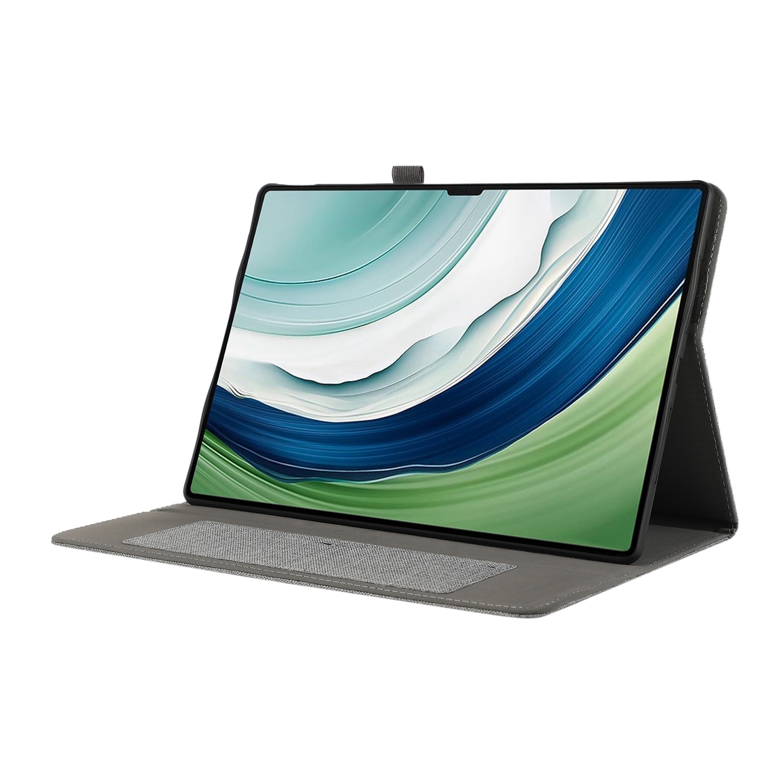 Husa tableta pentru Huawei MatePad Pro 12.2 2024, piele textila, tip capac magnetic, protectie anti-soc, pliere inteligenta, compatibila cu modelul specificat, culoare gri