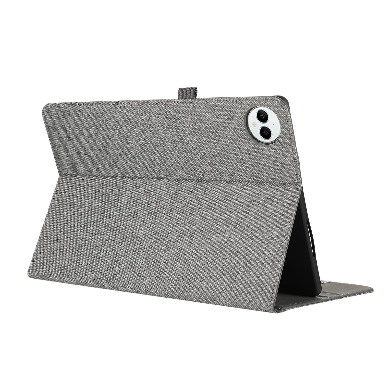 Husa tableta pentru Huawei MatePad Pro 12.2 2024, piele textila, tip capac magnetic, protectie anti-soc, pliere inteligenta, compatibila cu modelul specificat, culoare gri