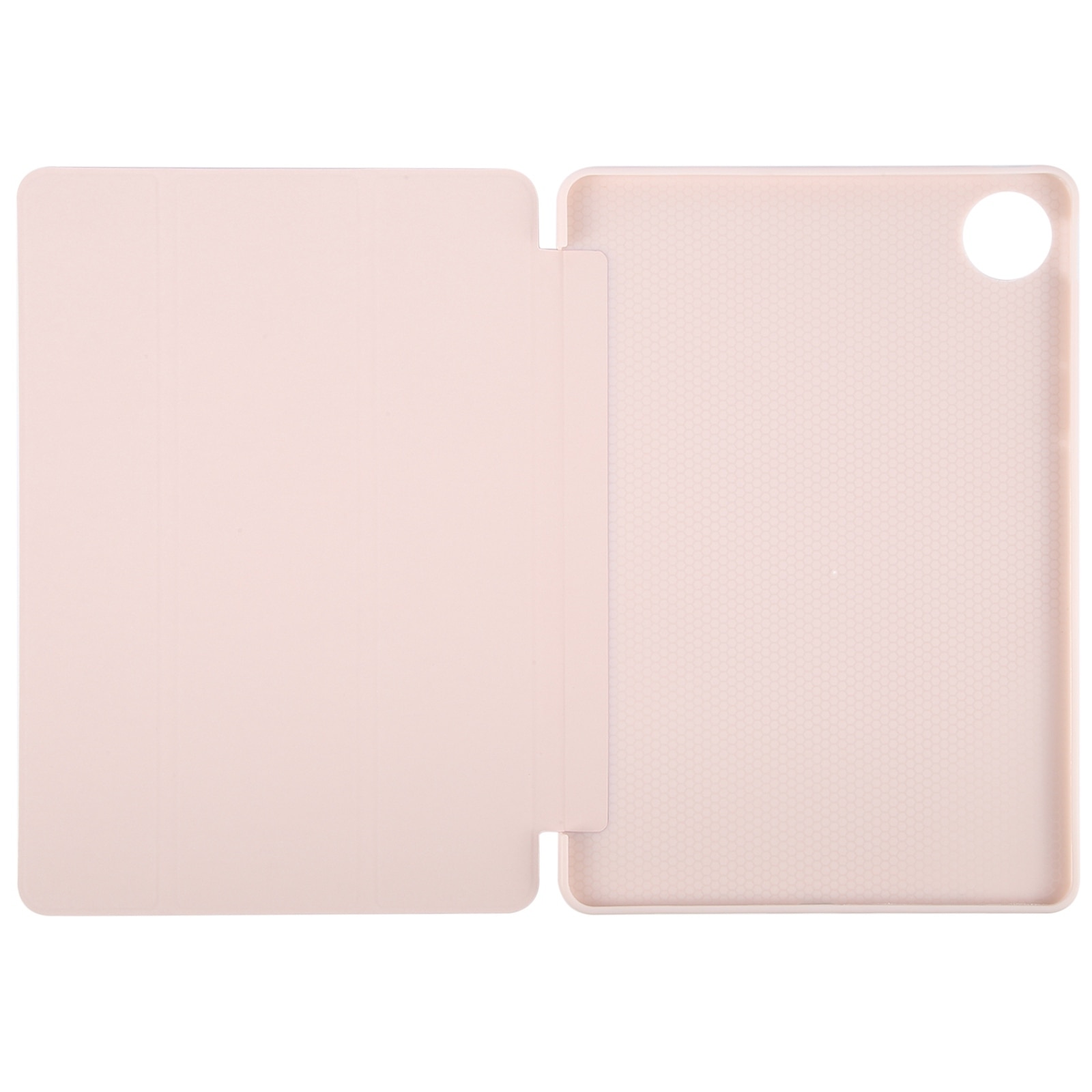 Husa tableta pentru Huawei MatePad Pro 12.2, silicon + piele, tip tri-fold, culori pastelate, protectie completa, suport pentru vizionare, roz