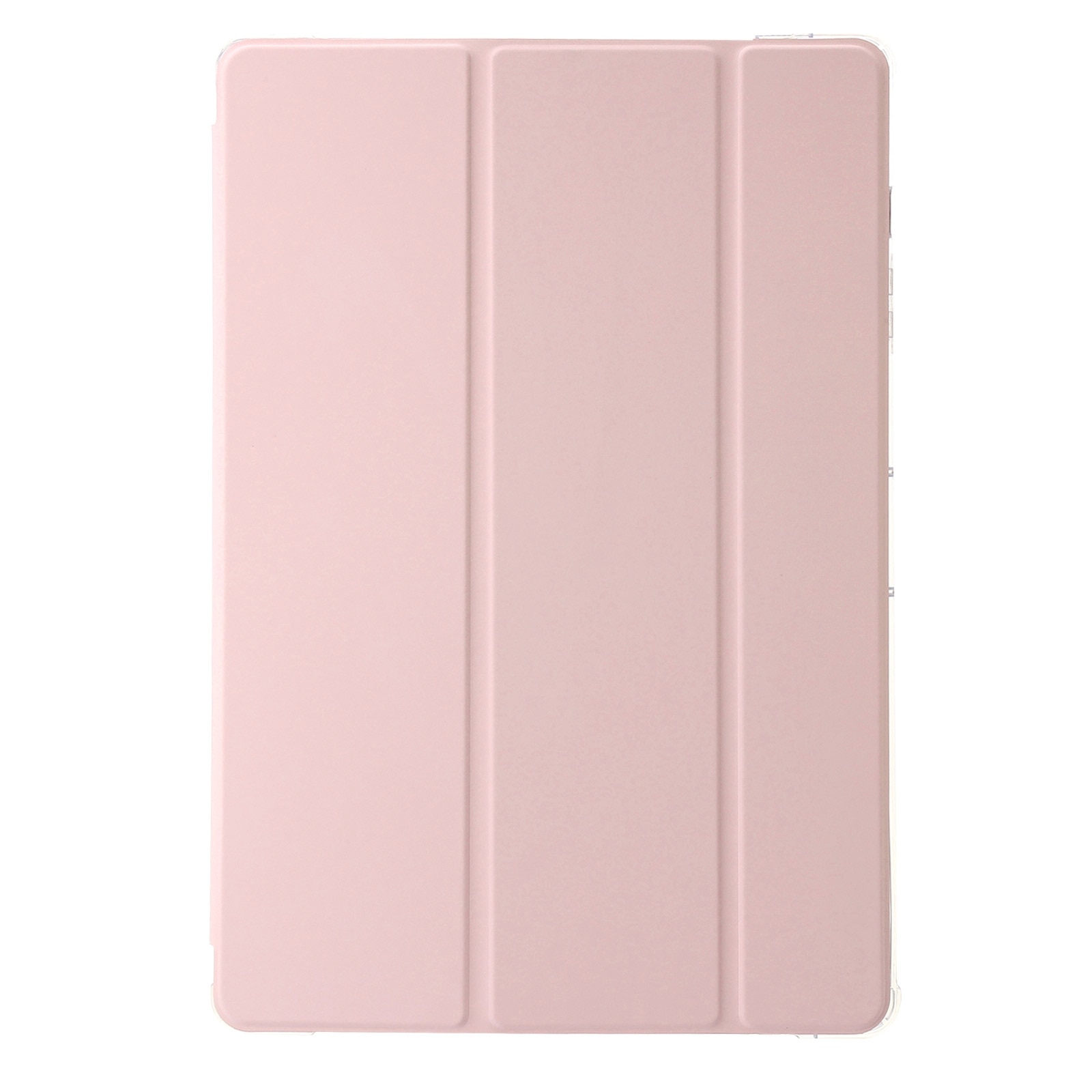 Husa tableta pentru Huawei MatePad 11.5, acril transparent, tip carte cu 3 plieri, piele, auto sleep/wake, protectie anti-zgarieturi, roz