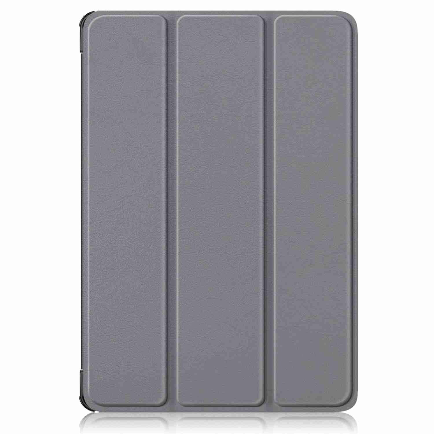 Husa tableta pentru Huawei MatePad 11.5S, piele smart texturata, tip carte cu suport, pliere 3-fold, gri