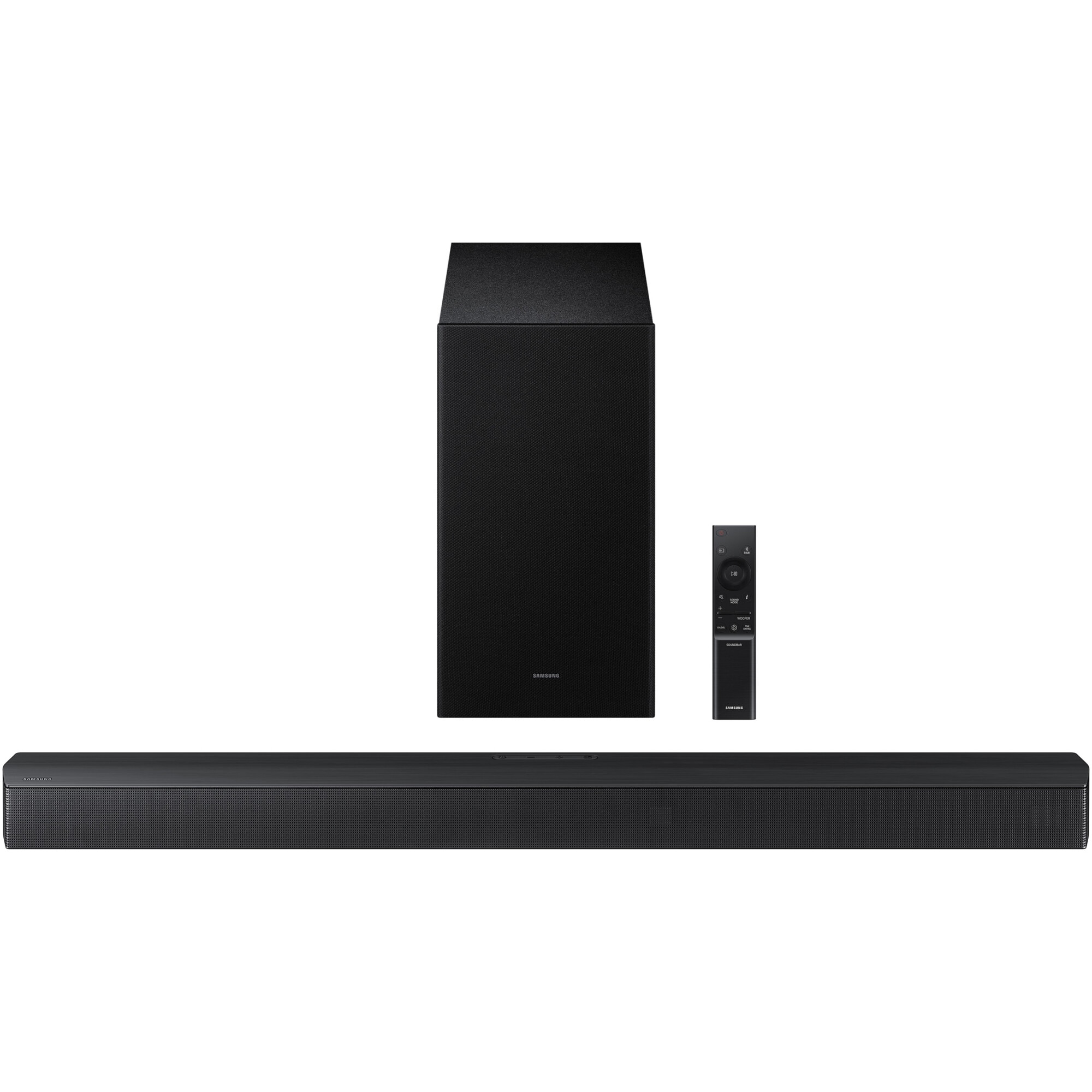 Soundbar Samsung HW-B650F, 3.1, 370W, Bluetooth, Subwoofer wireless, Dolby Audio, HDMI eARC, Negru