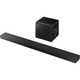 Саундбар Samsung HW-QS700F, 3.1.2, 345W, Bluetooth, Wi-Fi, Безжичен субуфер, Безжичен Dolby Atmos, HDMI eARC, Черен титан