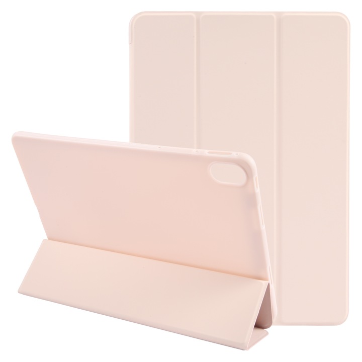 Husa tableta pentru Huawei MatePad Air 11.5 GEBEI, piele PU, tip carte cu suport, margini anti-soc, pliere inteligenta, protectie anti-zgarieturi, roz