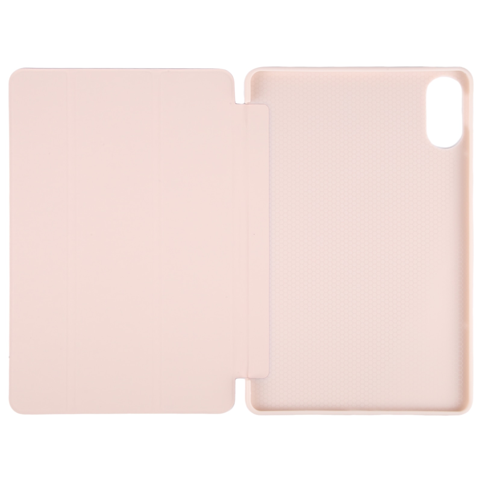 Husa tableta pentru Huawei MatePad Air 12, silicon si piele PU, tip tri-fold, protectie completa, suport pentru vizionare, compatibila cu modelul 2021, roz