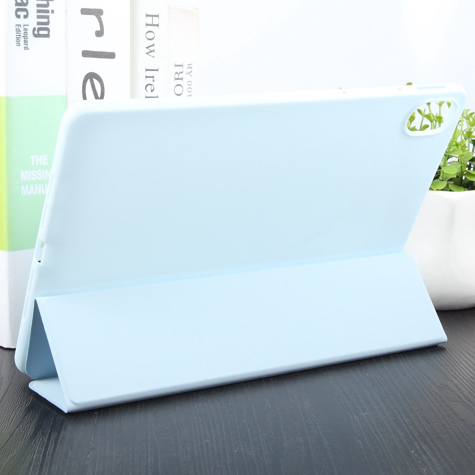 Husa tableta pentru Huawei MatePad 11.5 S GEBEI, piele, design pliere inteligenta, cu suport, margini anti-soc, bleu cerului