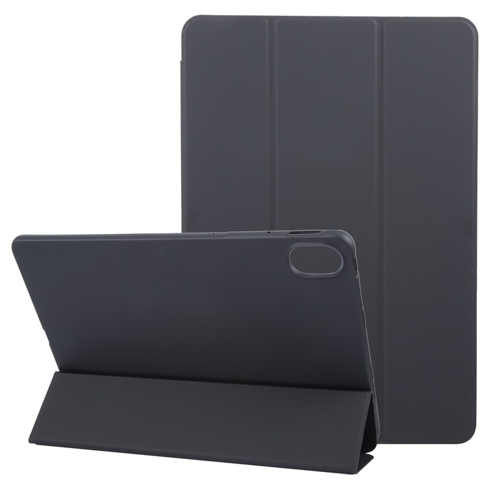 Husa tableta pentru Huawei MatePad 11.5 S GEBEI, piele PU, tip carte cu suport 3 plieri, protectie anti-soc, negru
