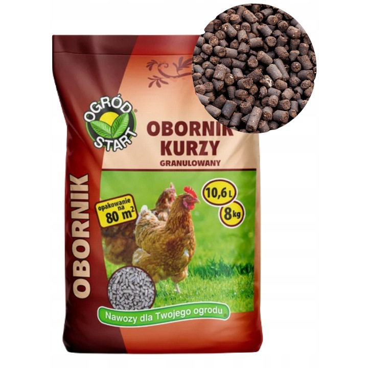 Îngrășământ natural granulat, OGRÓD START, 6 L, azot 4, 2%, fosfor 3%, potasiu 2, 8%