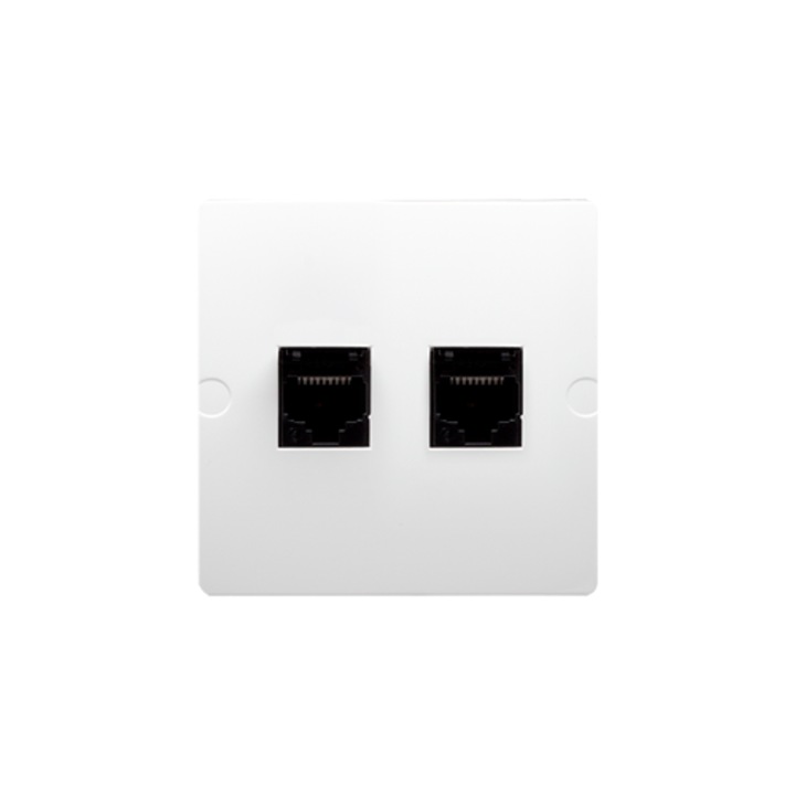 Prize RJ45 kat-5e si RJ11, alb