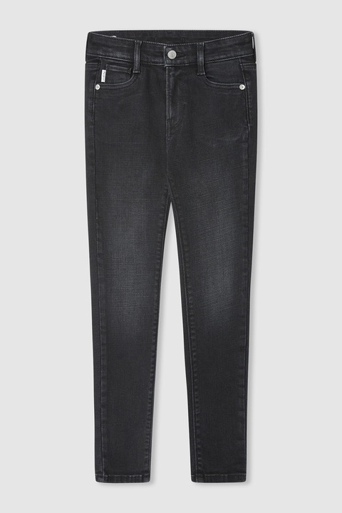 Pepe Jeans London, Skinny fit farmernadrág, Fekete