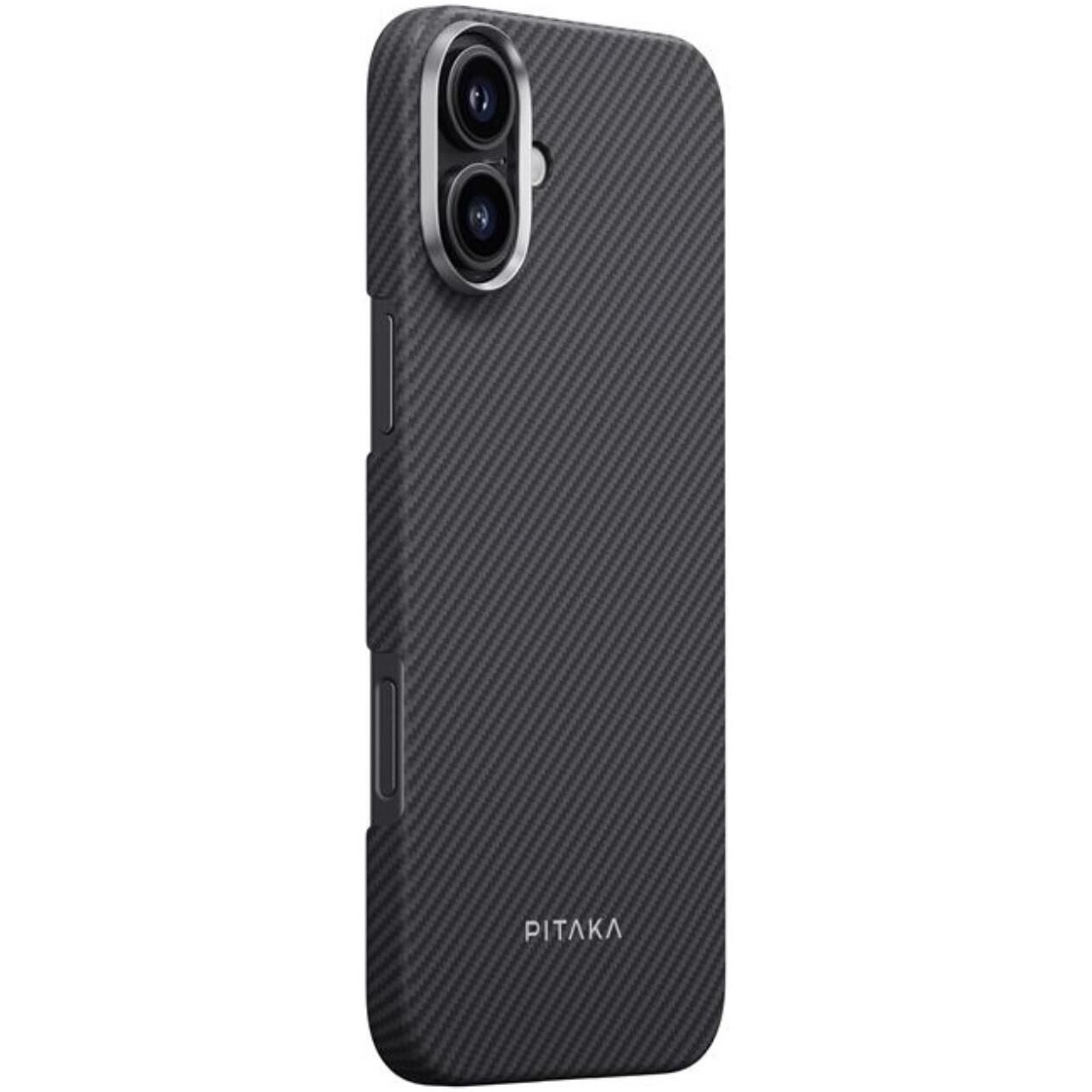 Husa de protectie Pitaka Ultra-Slim Aramida Magsafe pentru iPhone 16 Black / Grey