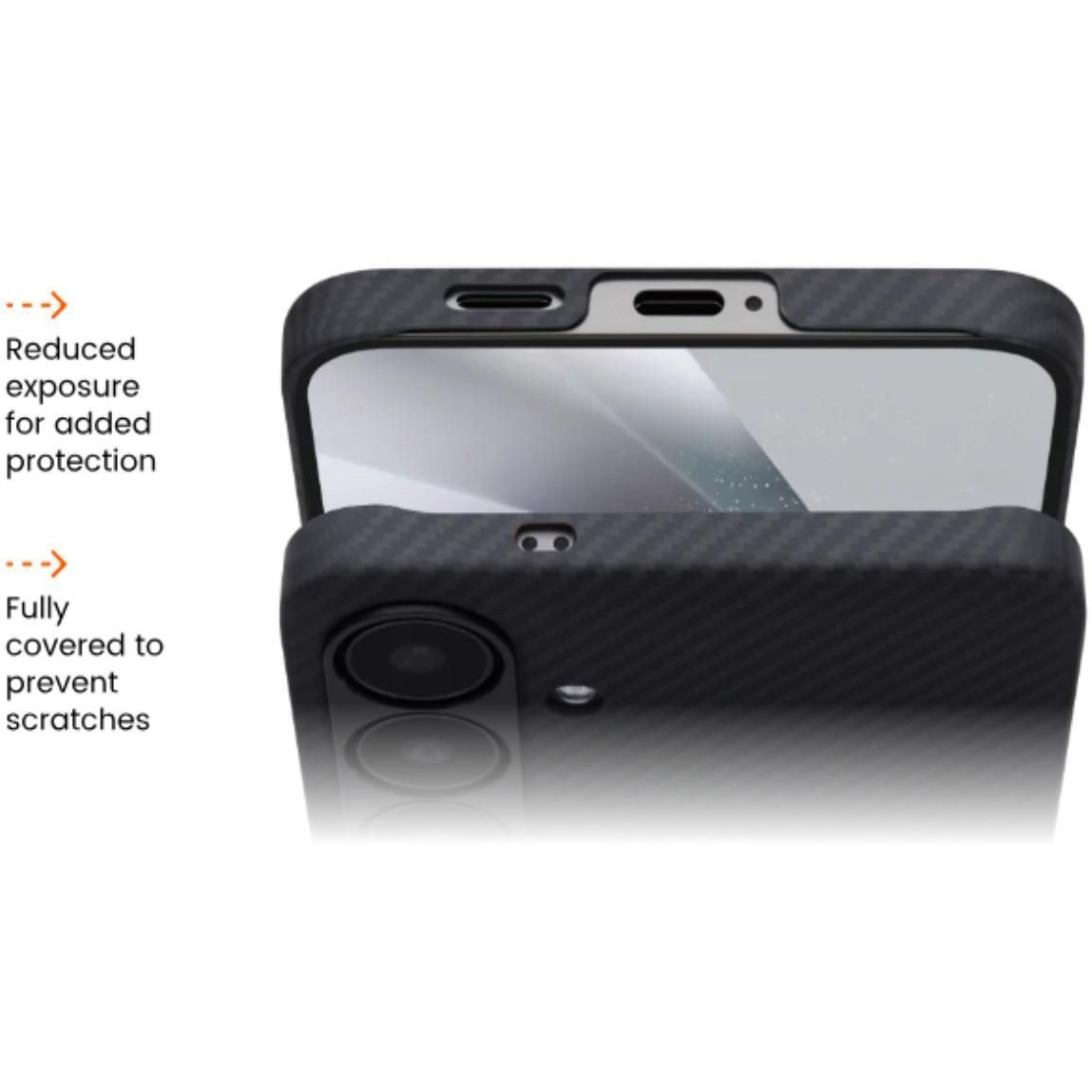 Husa de protectie Pitaka pentru Samsung Galaxy S25 MagEZ 6 Case Twill Negru/gri