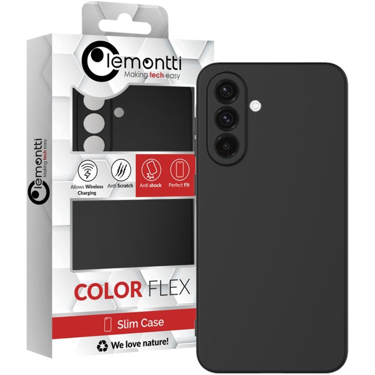 Husa de protectie Lemontti Silicon Soft Slim pentru Samsung Galaxy A56 Negru