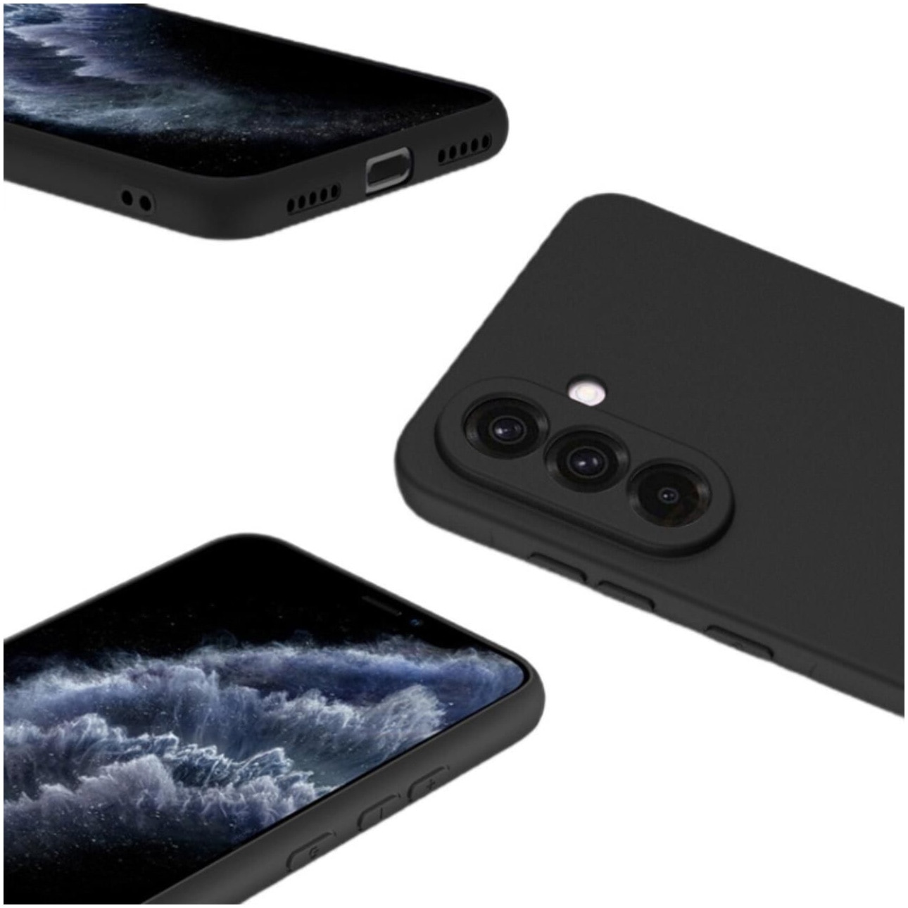 Husa de protectie Lemontti Silicon Soft Slim pentru Samsung Galaxy A56 Negru