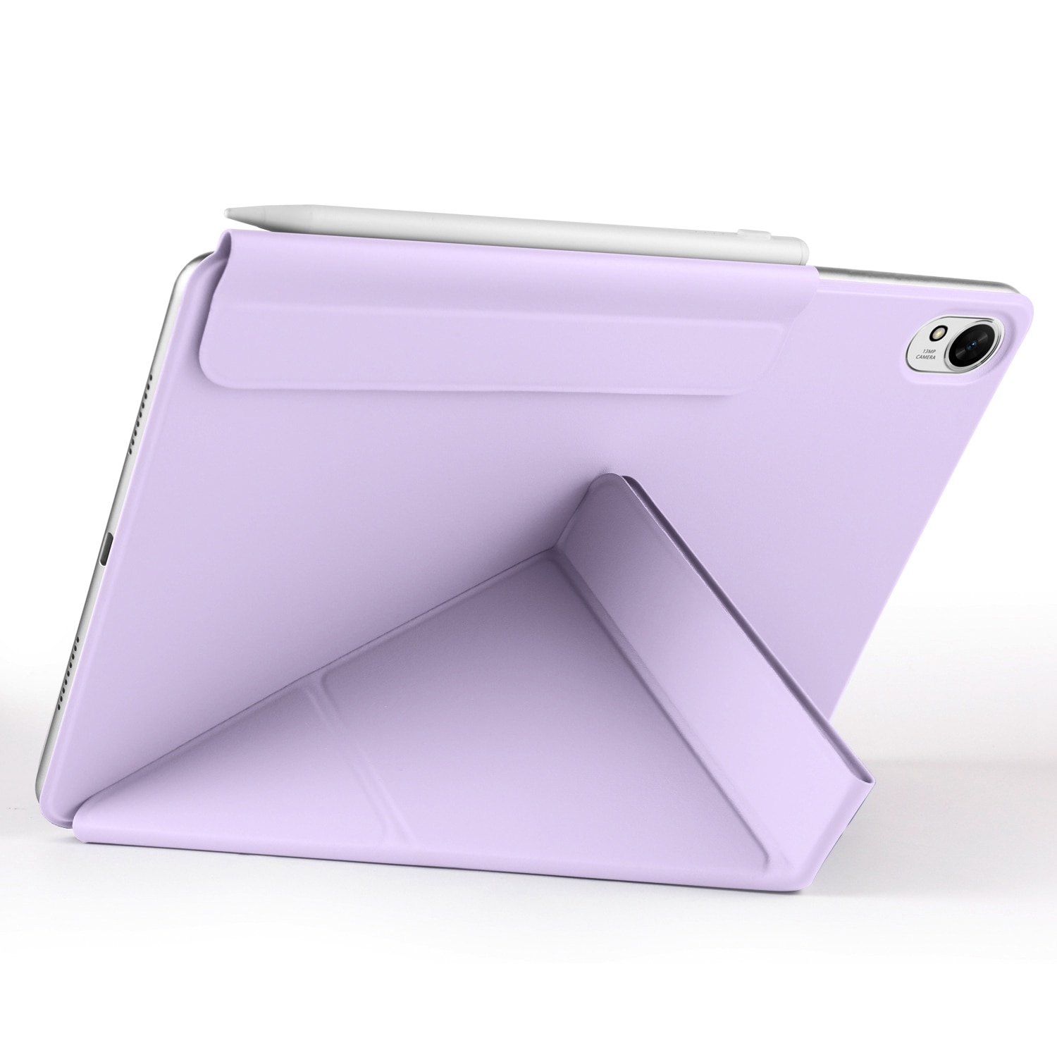 Husa tableta pentru Huawei MatePad 11.5 / 11.5S, piele cu catarama fixa, design magnetic de deformare, culoare mov