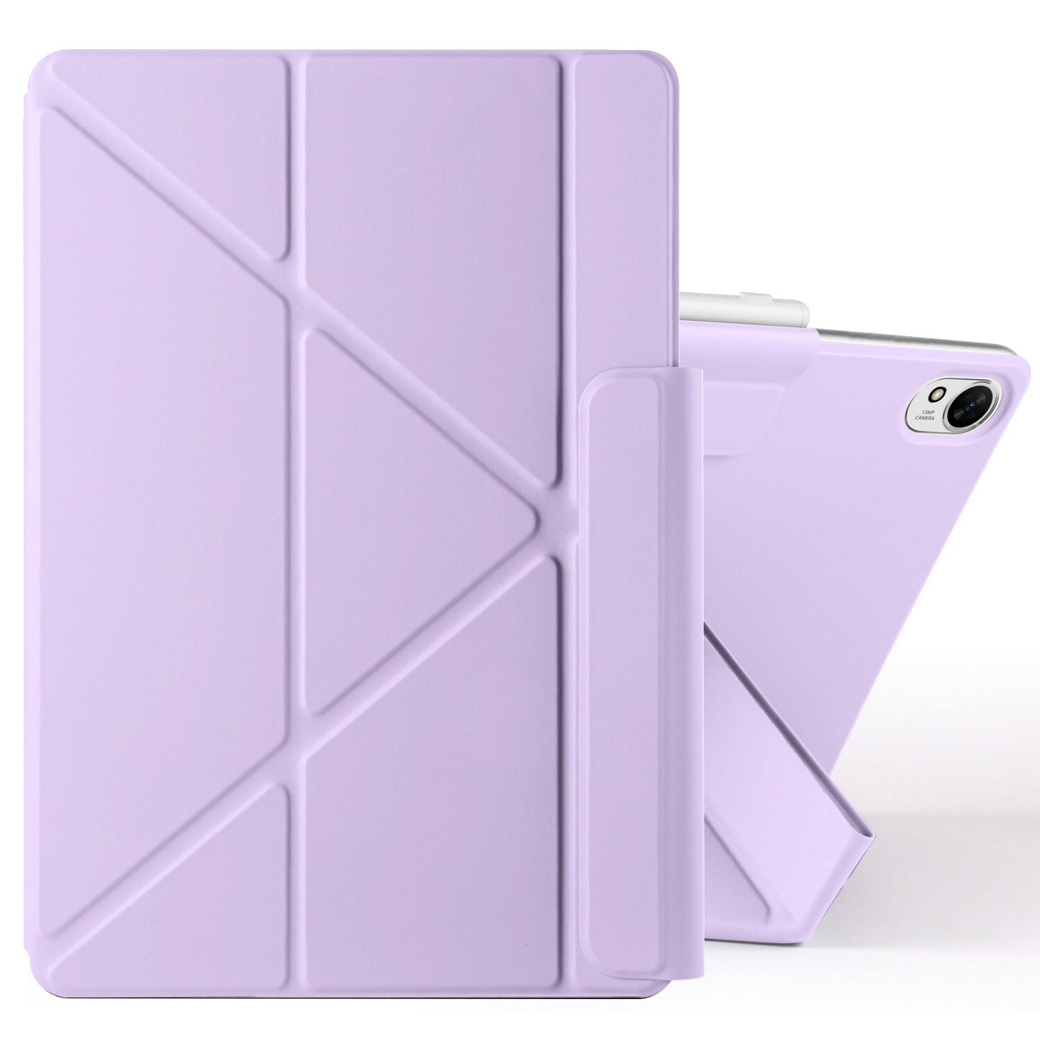 Husa tableta pentru Huawei MatePad 11.5 / 11.5S, piele cu catarama fixa, design magnetic de deformare, culoare mov