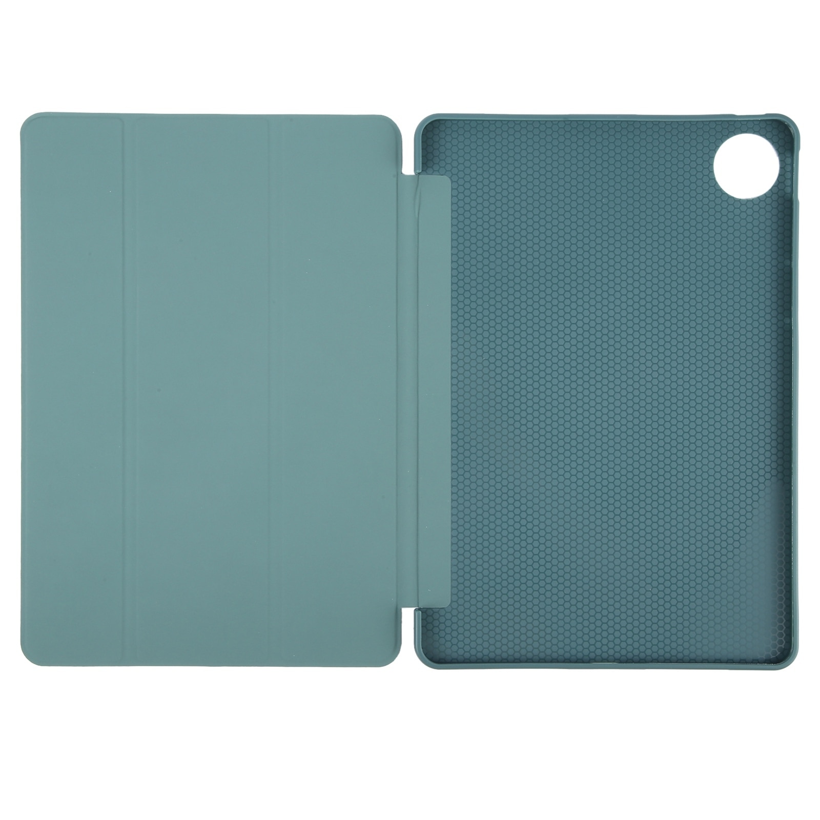 Husa tableta pentru Huawei MatePad Pro 12.2, silicon + piele, tip tri-fold, verde inchis