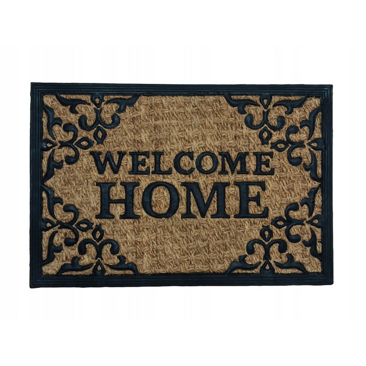 Bejárati szőnyegek, 40x60cm, kókuszrostból, gumi hátlappal, időjárásálló