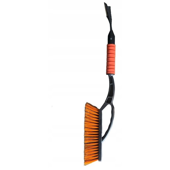 Autós kefe lehúzó, 60 cm, meleg nyél, kompakt, narancssárga