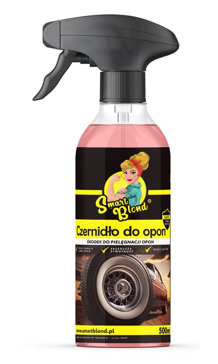 Înnegritor de anvelope SmartBlond, 500 ml, formula hidrofoba, protectie indelungata