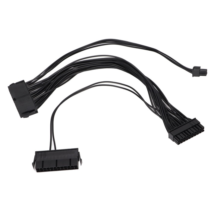 Adaptor de sursa dubla cu 24 de pini, rezistenta la abraziune, volum mic