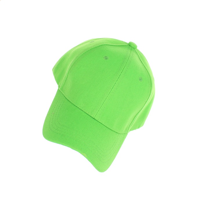 Sapca unisex, one size, ButicCochet, din poliester, model uni, Verde aprins - PAL1772