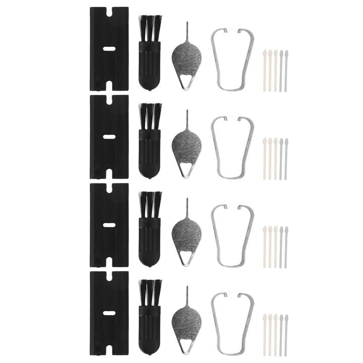 Set 4 bucati varfuri stylus pentru Galaxy Tab S9/S9+Plus/S9 Ultra/S9 FE, ABS, alb-gri