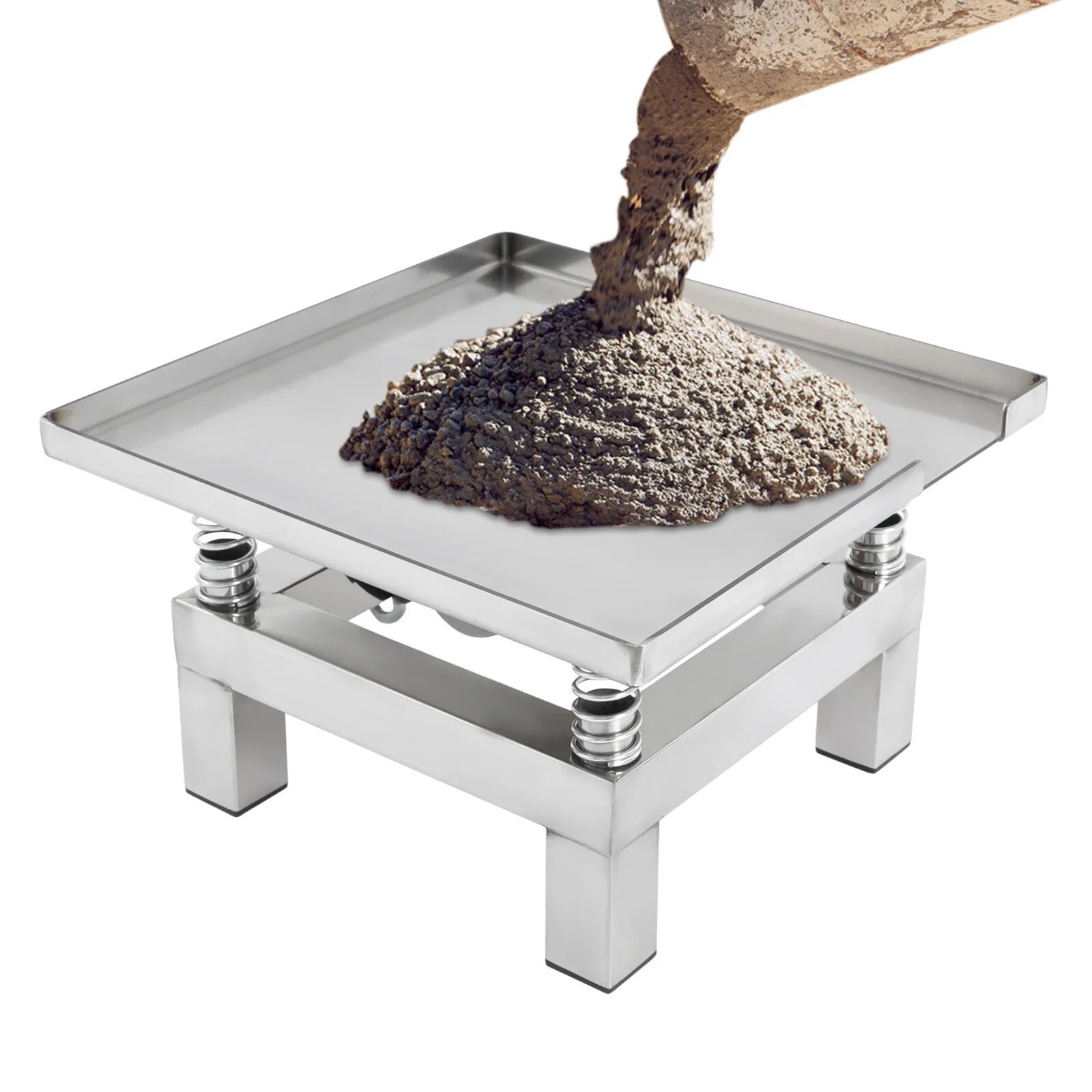 Masa vibratoare pentru beton, 50W, 220V, argintie - eMAG.ro