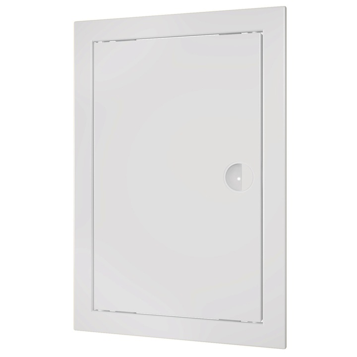 Panou de acces 100x100mm, plastic ABS, alb, design texturat