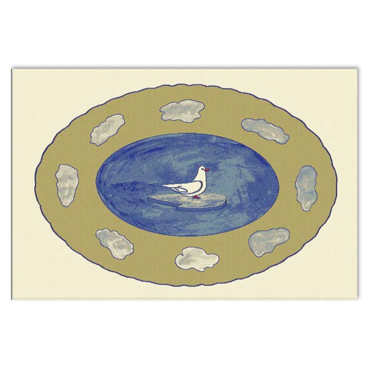 Covor Carpeta sintetic Colectia Delta 7834-1-46311, Design Camera copii, Bej, dimensiuni 160 x 230 cm