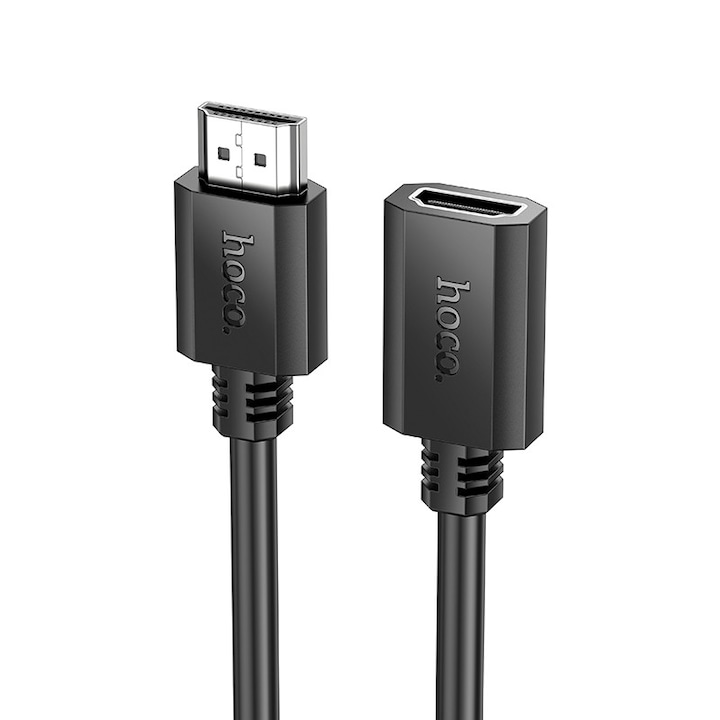Cablu prelungitor HDMI Hoco US13 HDMI tata la mama 1m negru