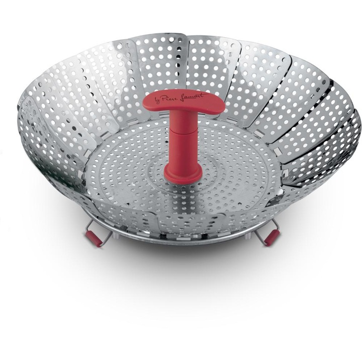 Cratita cu aburi din inox Lamart 28cm, 16x28cm, gri