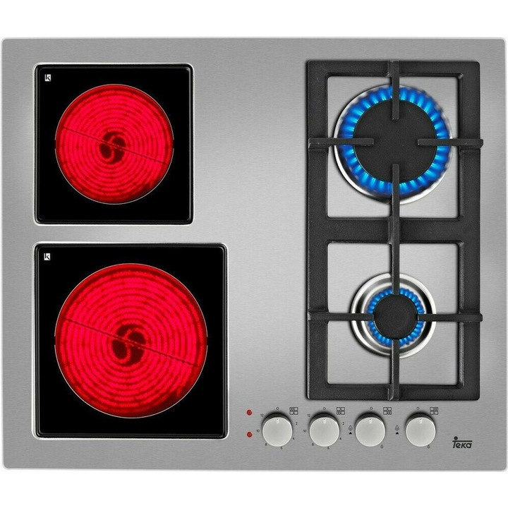 Plita electrica TEKA, model EFX 60.1, 4 zone, 4000W, 60cm, natural/butane